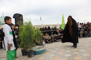 مراسم گروه تعزیه خوانان زین العباد محله چهل دختران نایین ۱۷صفر ۱۴۳۸